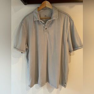 Tommy Bahama Light Grey Polo. Size XXL